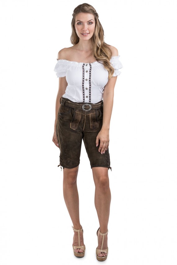 Damen Lederhose Antonia – Braun