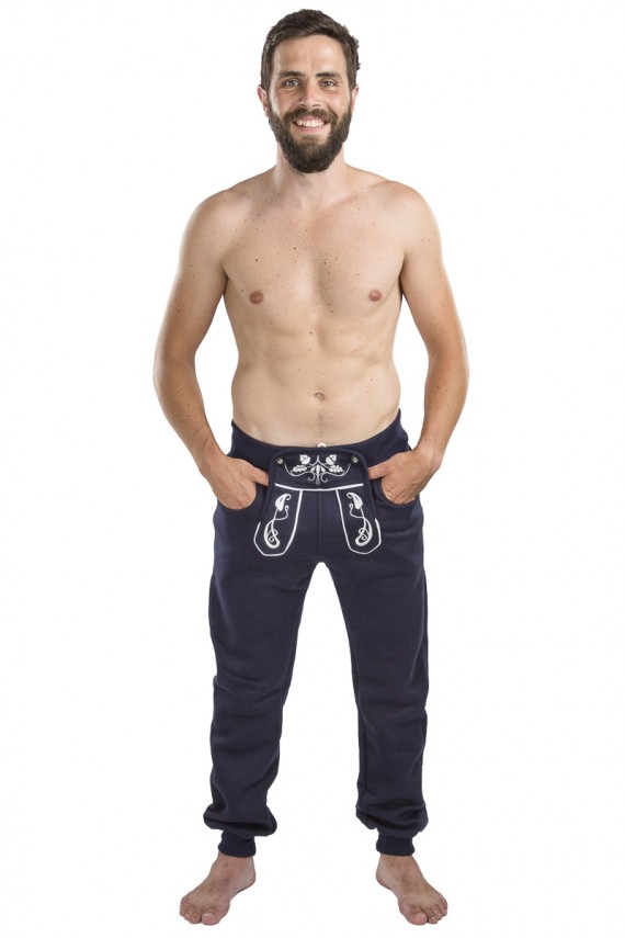 Herren Jogginghose Wiesnläufer - lang, blau