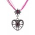 Damen Trachtenmodeschmuck Herz pink