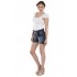 Damen Trachtenhose aus Jeans kurz