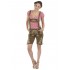 Damen Lederhose braun